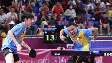 Bóng bàn Việt Nam lỡ hẹn bảo vệ HCV đôi nam nữ tại SEA Games 33