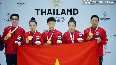 Thể dục aerobic Việt Nam mang đẳng cấp thế giới, hạ Thái Lan để giành HCV SEA Games 33