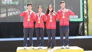 Bơi Việt Nam toả sáng trên đường đua biển, giành HCV 4x1500m Open Water Swimming