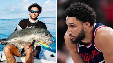 Ben Simmons lấn sân sang câu cá chuyên nghiệp trong khi chờ cơ hội trở lại NBA
