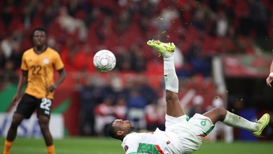 Tiền đạo của Ma rốc tạo nên điều không tưởng với cú đá cắt kéo nhào lộn tuyệt vời