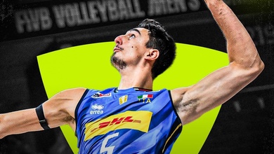 Alessandro Michieletto nhận danh hiệu VĐV bóng chuyền nam xuất sắc nhất năm 2025