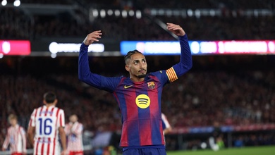Màn trình diễn đỉnh cao của Raphinha: hai bàn thắng, một pha kiến ​​tạo cho Barcelona