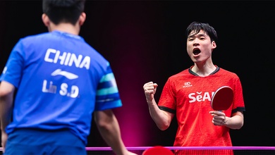Lin Shidong gục ngã, Jang Woojin hiên ngang vào chung kết WTT Champions Doha 2026