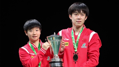 Bộ đôi bóng bàn số 1 thế giới Wang Chuqin – Sun Yingsha tái xuất Singapore Smash 2026