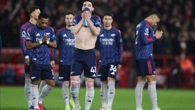 Bảng xếp hạng Ngoại hạng Anh vòng 22 sau khi Arsenal bị cầm chân