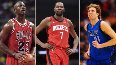 Kevin Durant vượt qua Dirk Nowitzki trong "bảng vàng NBA": Mục tiêu tiếp theo là Michael Jordan