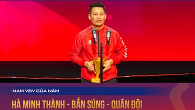 Xạ thủ U40 Hà Minh Thành nhận danh hiệu VĐV nam của năm Cúp Chiến Thắng 2025