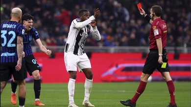 Juventus nổi giận tố cáo trọng tài sau tranh cãi thẻ đỏ ở trận derby Italia