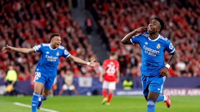 Vinicius giúp Real Madrid tạo lợi thế lớn ở lượt đi vòng play-off Champions League