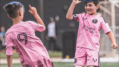 Con trai Messi gây sốt mạng xã hội với bàn thắng ngoạn mục