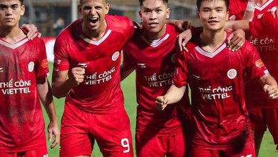 Thắng derby Thủ đô, Thể Công Viettel vươn lên nhì bảng