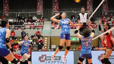 Bích Thuỷ liên tục toả sáng và những dấu ấn đặc biệt tại giải bóng chuyền VĐQG Nhật Bản