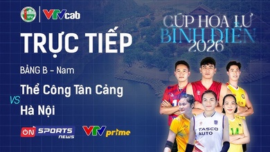 Link trực tiếp cúp bóng chuyền Hoa Lư hôm nay: Thể Công Tân Cảng vs Hà Nội