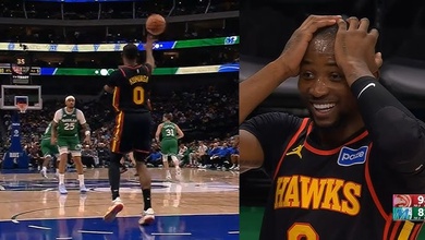 Cú ném điên rồ nhất mùa giải: Jonathan Kuminga vô tình ghi điểm từ khoảng cách toàn sân