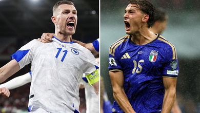 Dzeko-Pio: Thử thách thế hệ sẽ quyết định ai giành vé dự World Cup giữa Ý và Bosnia