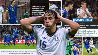 “Ngày tận thế”, “thảm họa”: Phản ứng từ giới truyền thông Ý sau khi Azzurri bị loại khỏi World Cup