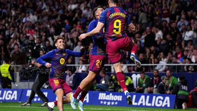 Bảng xếp hạng La Liga sau khi Barcelona thắng ngược và Real Madrid thất bại