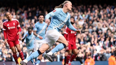 Phản ứng của Haaland sau hat-trick "đặc biệt" cho Man City ở FA Cup