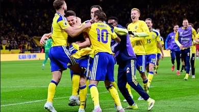 Thụy Điển giành vé dự World Cup 2026 với 2 điểm, còn Ý bị loại với 18 điểm