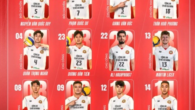 Công An TP.HCM chốt lực lượng dự giai đoạn 1 giải bóng chuyền VĐQG 2026