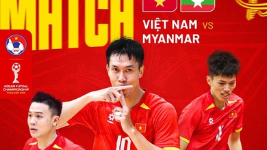 Link xem trực tiếp futsal Việt Nam vs Myanmar ngày 6/4