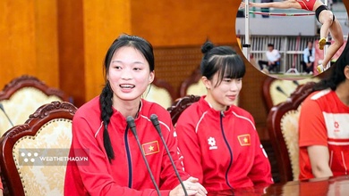 HCV nhảy cao nữ SEA Games Bùi Thị Kim Anh tranh tài ở Đại hội Thể thao bãi biển châu Á