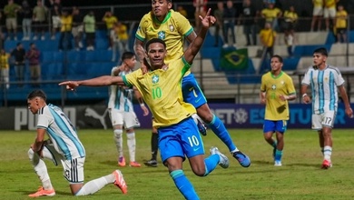 Thắng đậm Argentina, Brazil sớm giành vé đi tiếp ở giải U17 Nam Mỹ