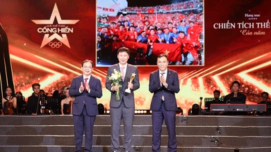 U22 Việt Nam và Đình Bắc rực sáng tại Giải Cống hiến