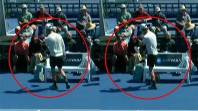 Hunter Johnson bị truất quyền thi đấu vì ném vợt trúng khán giả tại PPA Sacramento