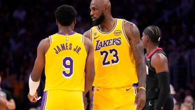 Lịch sử gọi tên: LeBron và Bronny James trở thành cặp cha con đầu tiên thi đấu tại NBA Playoffs