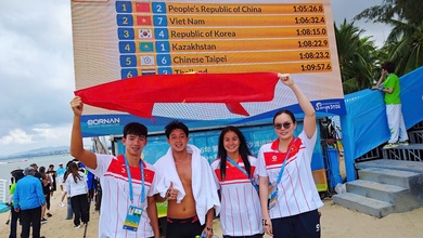 Bơi biển Việt Nam giành thêm 1 HCB tại Đại hội Thể thao Bãi biển châu Á 2026