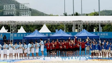 Bóng ném nữ Việt Nam quật ngã Trung Quốc, giành HCV Đại hội Thể thao Bãi biển châu Á 2026