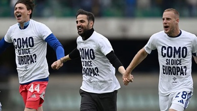 Como của Fabregas lần đầu tiên giành quyền dự cúp châu Âu sau khi lên hạng