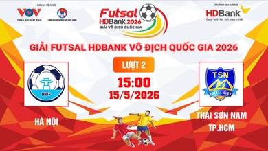 Link xem trực tiếp futsal HDBank VĐQG 2026: Hà Nội vs Thái Sơn Nam