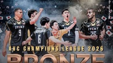 Boyer bùng nổ với 24 điểm, JTEKT Stings Aichi giành HCĐ AVC Champions League