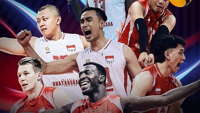 Siêu sao Keita toả sáng, bóng chuyền Indonesia cán cột mốc lịch sử AVC Champions League