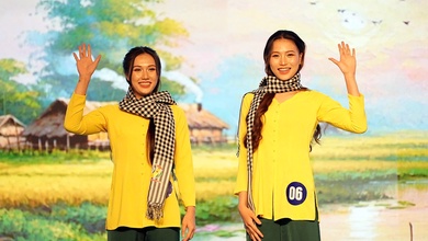 Màn trình diễn áo bà ba ấn tượng của các đội bóng tham dự cúp VTV9 Bình Điền