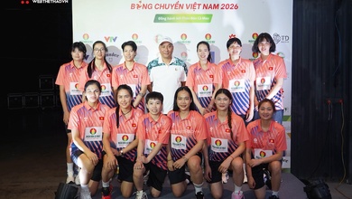 Đội tuyển nữ Việt Nam hội quân trong buổi lễ "Hành trình bóng chuyền Việt Nam 2026"