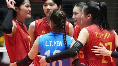ĐT bóng chuyền nữ Việt Nam thắng áp đảo Lebanon trong ngày ra quân AVC Cup 2026