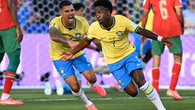 Lập siêu phẩm vào lưới Morocco, Vinicius cân bằng cột mốc World Cup của Ronaldinho
