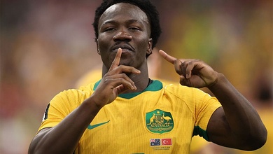 Irankunda trở thành cầu thủ trẻ nhất Australia ghi bàn ở World Cup