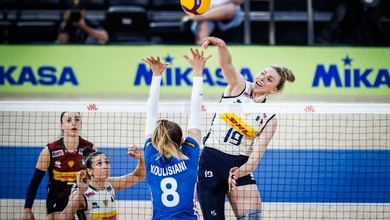 ĐKVĐ Ý khởi đầu tuần 2 VNL 2026 bằng chiến thắng huỷ diệt Cộng hoà Séc