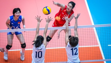 Việt Nam khiến Trung Quốc lần đầu tiên sau 4 năm thua một set tại giải U18 châu Á