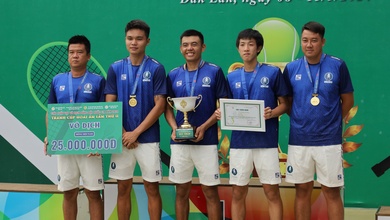 Nam Hải Đăng Tây Ninh và nữ Quân đội 1 vô địch giải tennis Đồng Đội Quốc Gia 2024