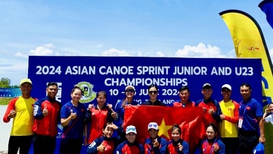 Canoe Việt Nam thắng lớn tại Giải vô địch trẻ và U23 vô địch châu Á 2024
