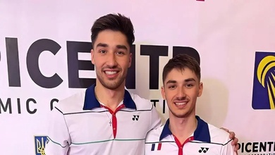 Chung kết đơn nam cầu lông German Open 2026: Trận "nội chiến" của anh em nhà Popov