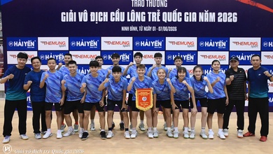 Chiều sâu đội hình định đoạt ngôi vô địch đồng đội tại giải cầu lông trẻ quốc gia 2026