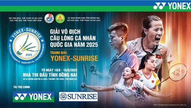 Lịch thi đấu cầu lông Giải Vô địch Cá nhân Quốc gia năm 2025 mới nhất ngày 16/08
