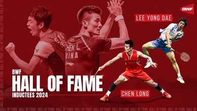 Lee Yong Dae và Chen Long vào đại sảnh danh vọng của Liên đoàn cầu lông thế giới